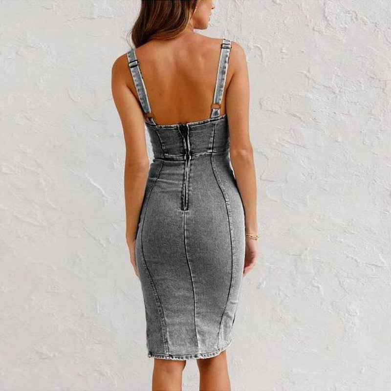 Riley™ – Figurbetontes Jeanskleid