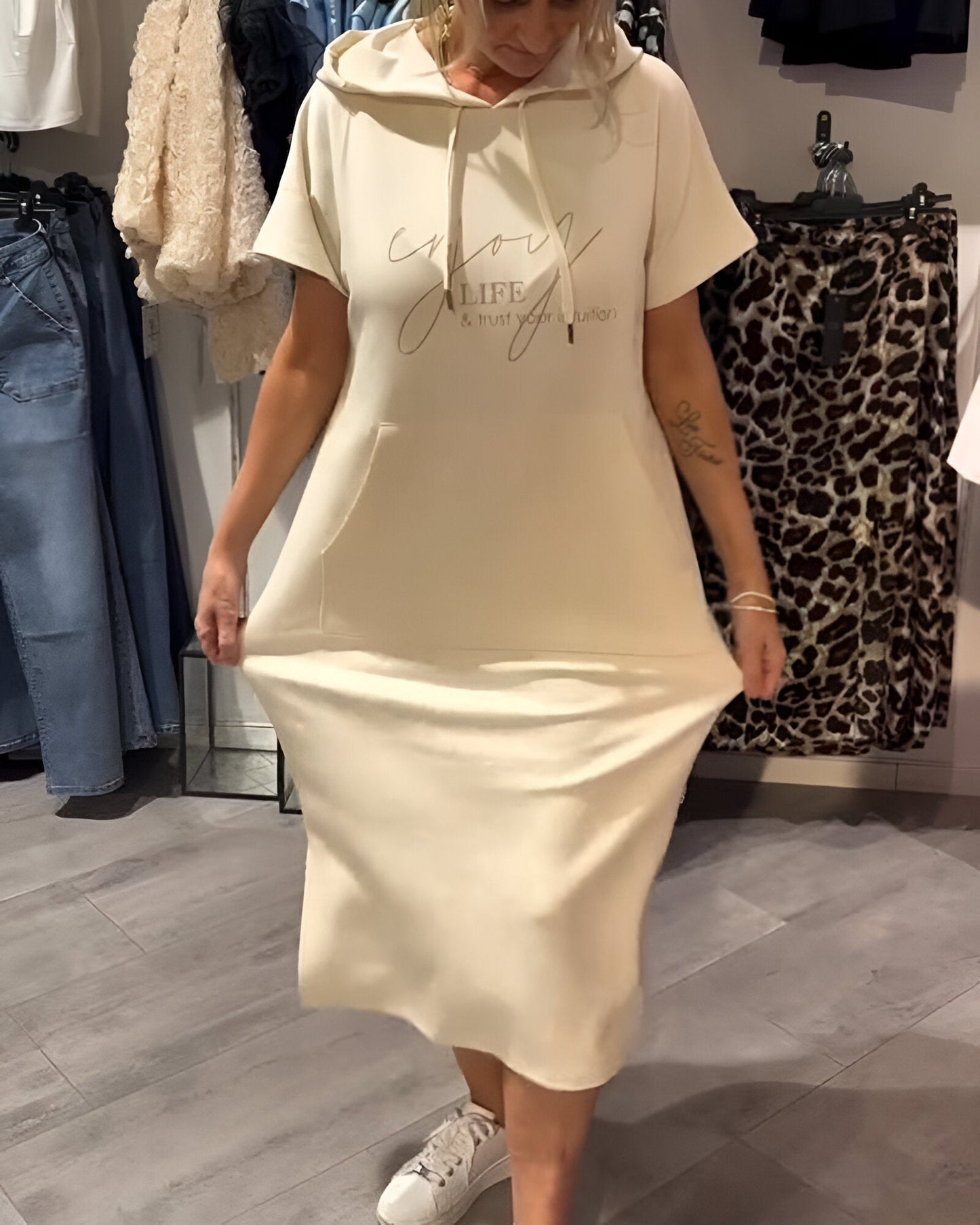 Sheeka™ – Legere Hoodie-Kleid für Damen