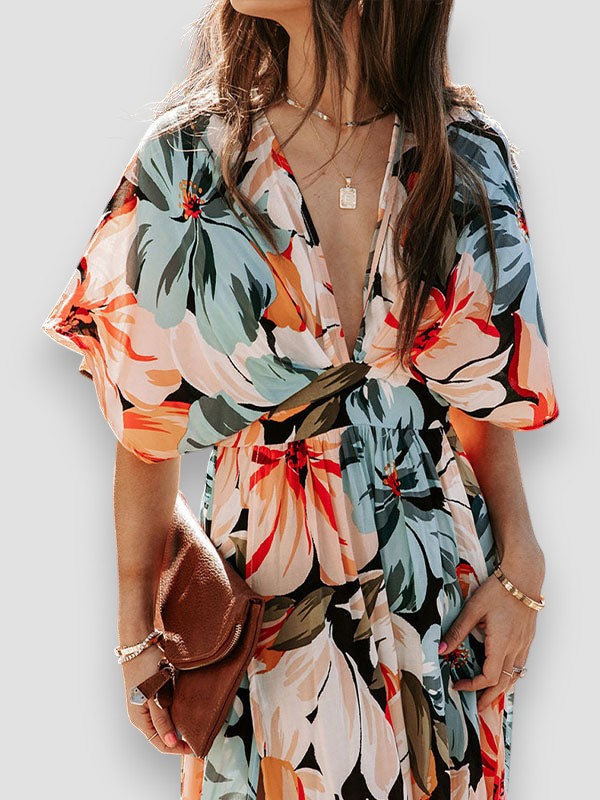 Isla™ – Blumiges Maxikleid