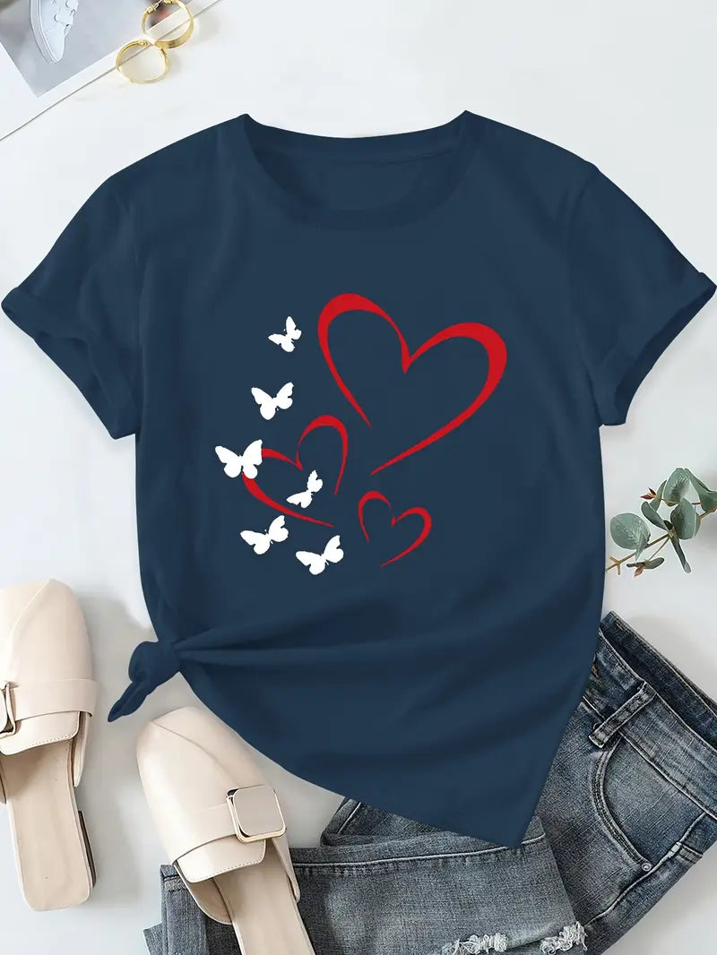 Schmetterlingsherzblüte T-Shirt | Gemeinsam gegen Diabetes
