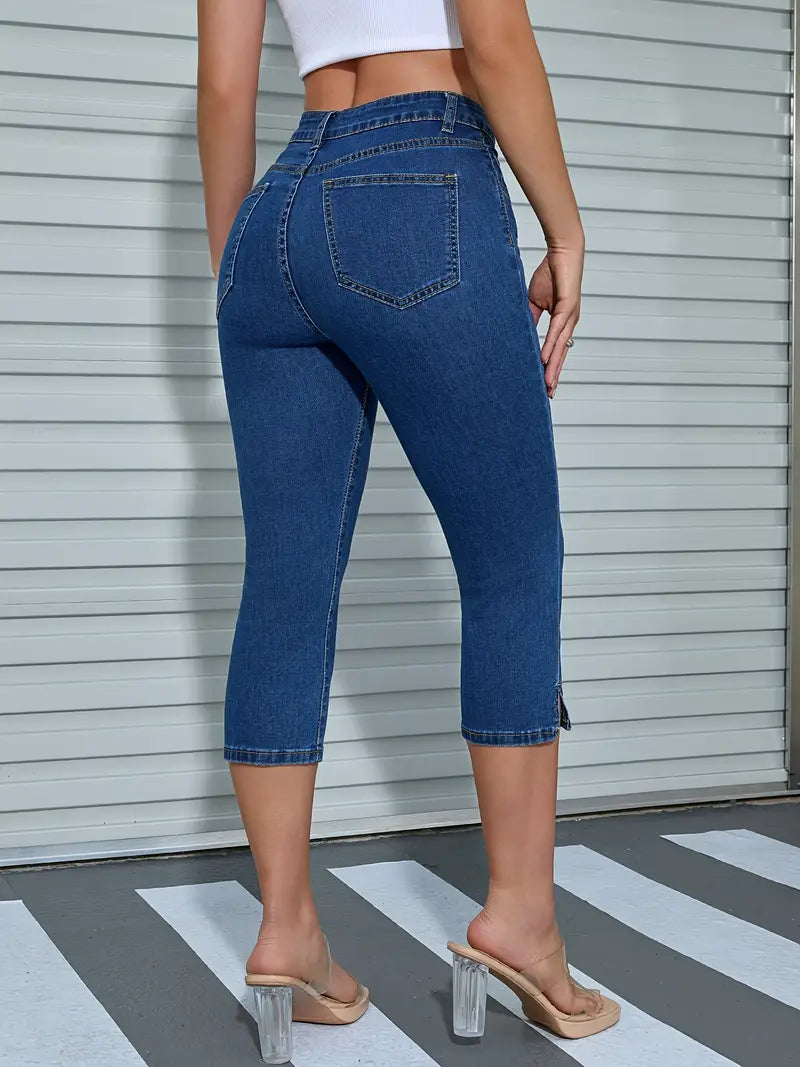 Alondra™ - Dehnbare Capri-Jeans
