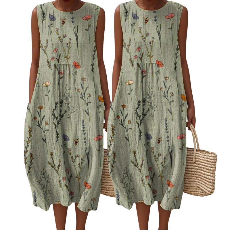 Lidia™ - Vintage-Kleid mit Blumenmuster