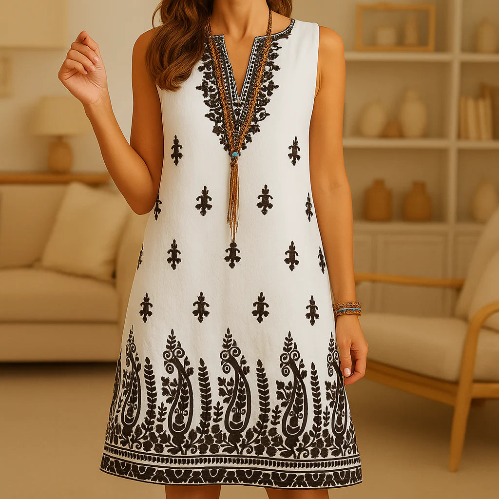 Anika™ – Boho Besticktes Kleid