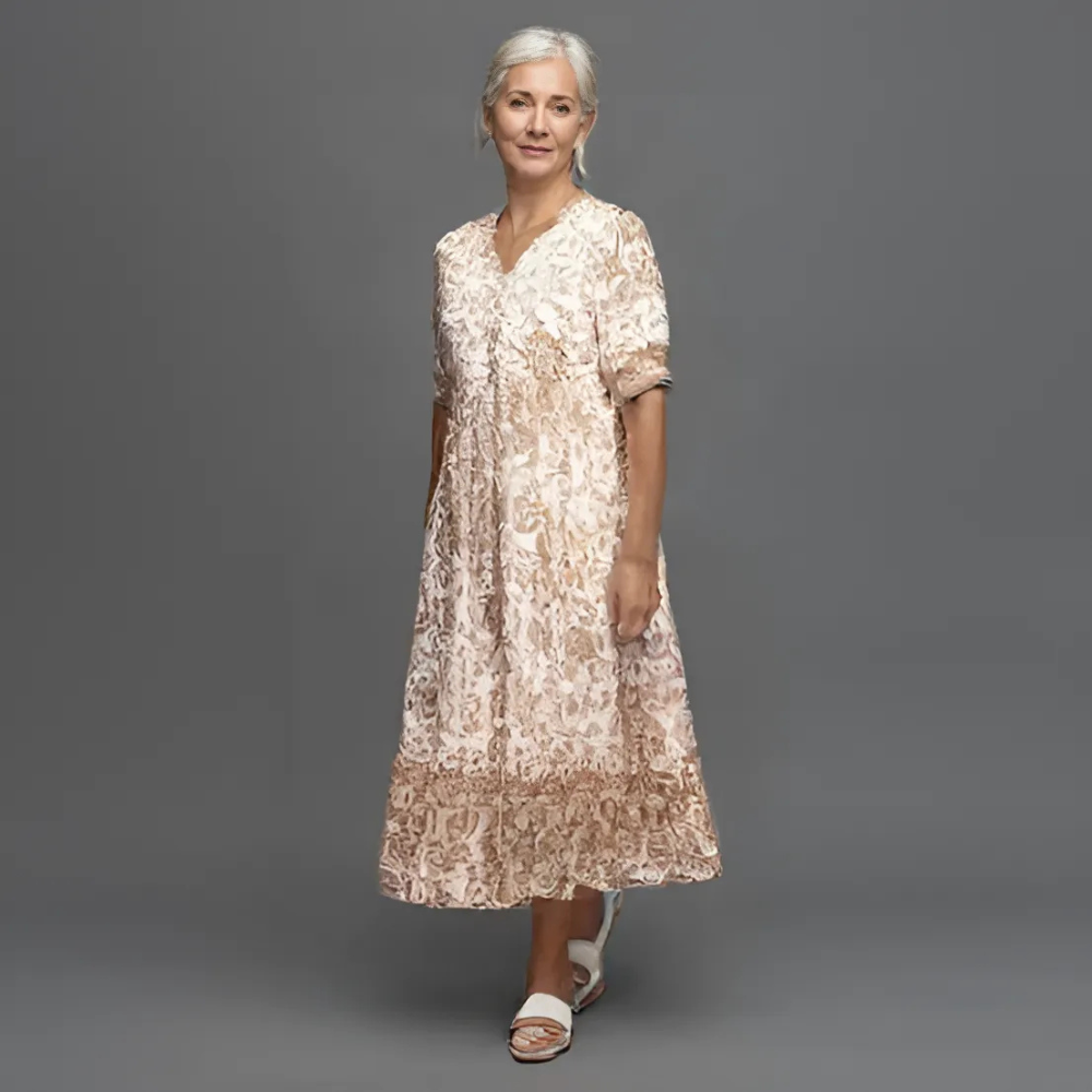 Lucy™ – Damen Elegantes Blumenkleid