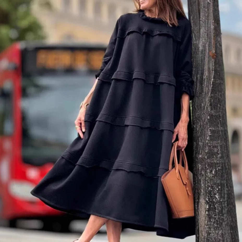 Betty™ - Gerafftes Rüschenkleid
