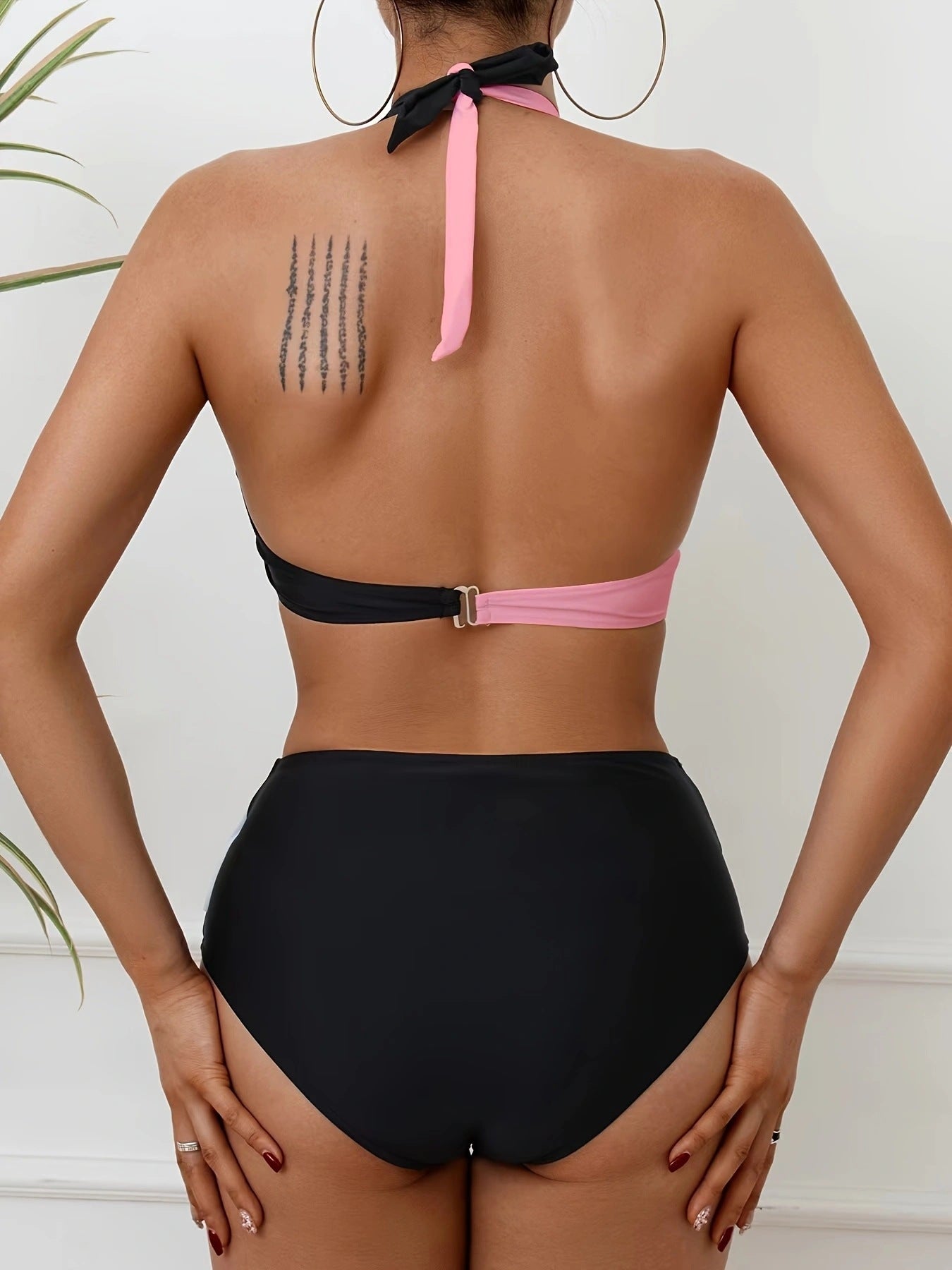 Gabriella™ – Bikini-Set mit Farbblock-Design für Damen