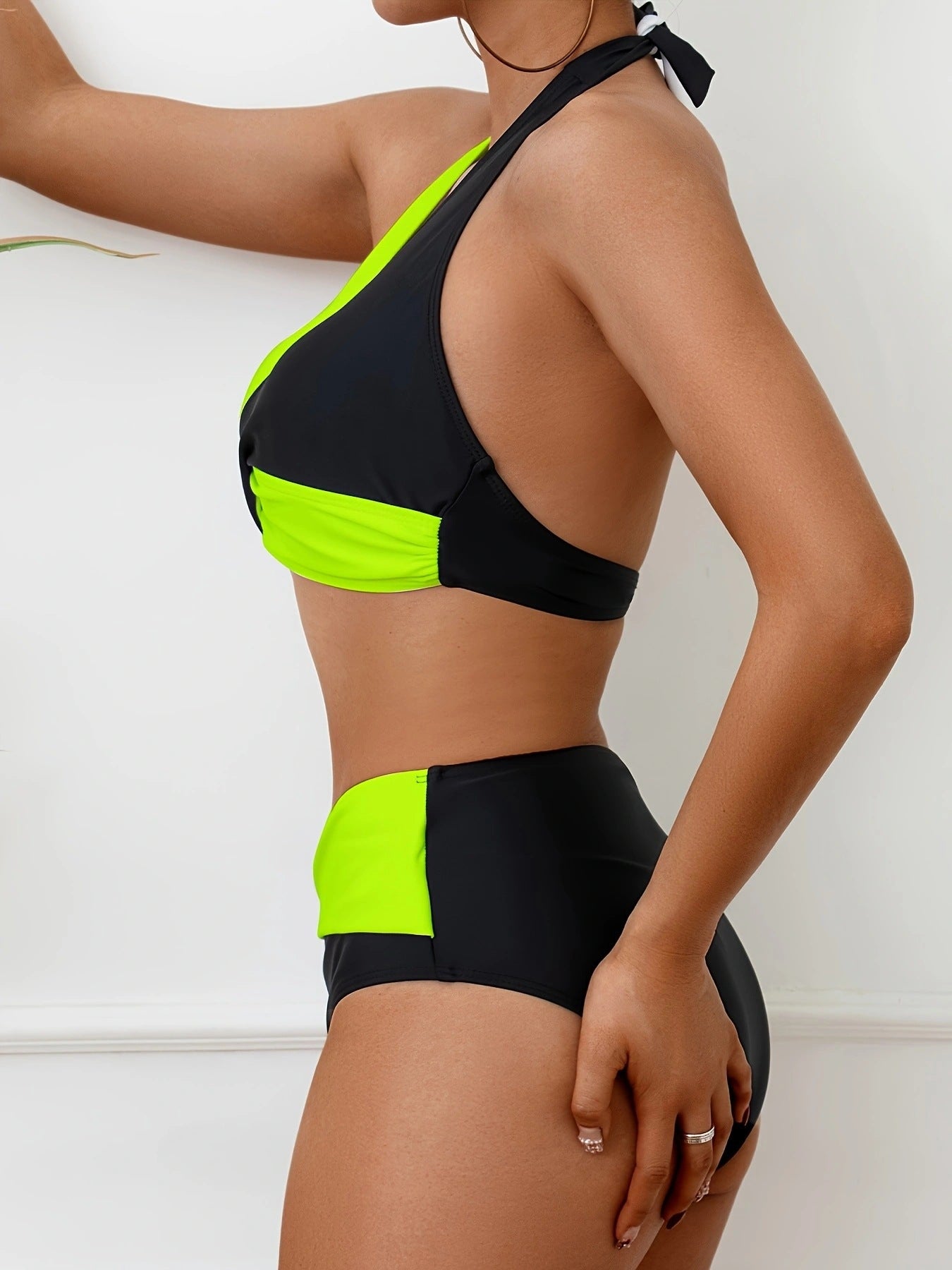 Gabriella™ – Bikini-Set mit Farbblock-Design für Damen