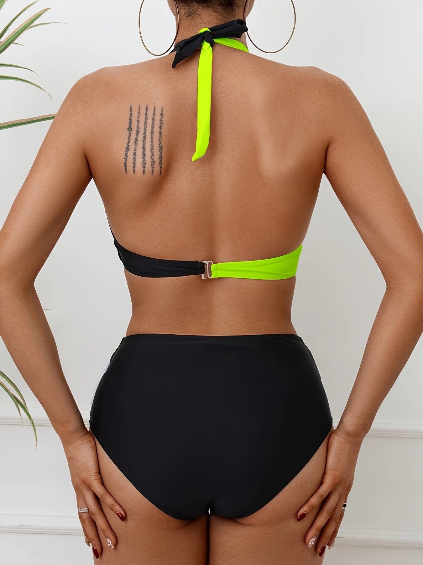 Gabriella™ – Bikini-Set mit Farbblock-Design für Damen