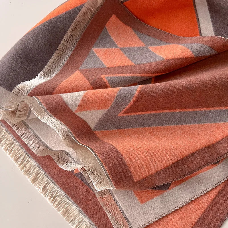 Elena™ – Geometrisches Strickschal