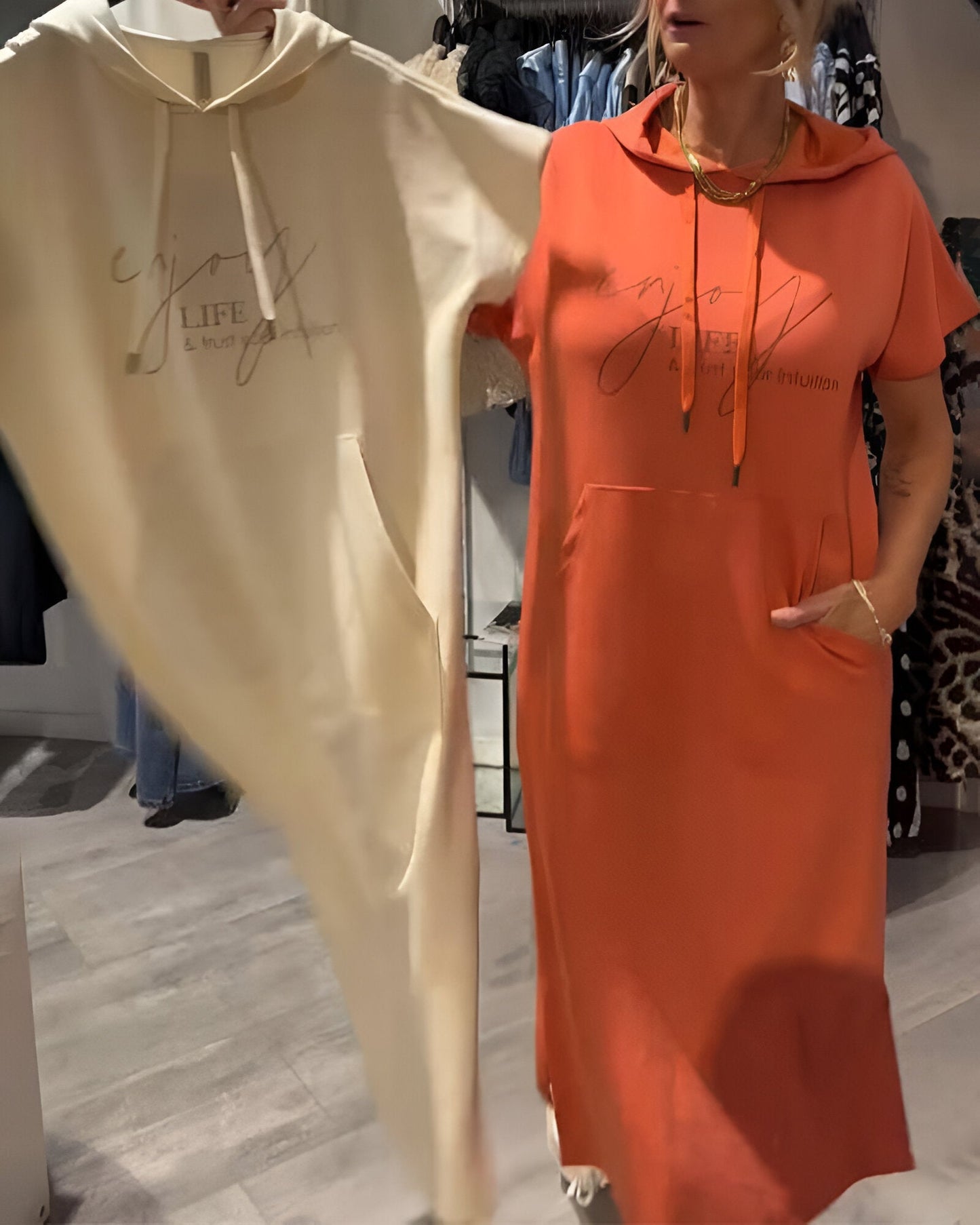 Sheeka™ – Legere Hoodie-Kleid für Damen