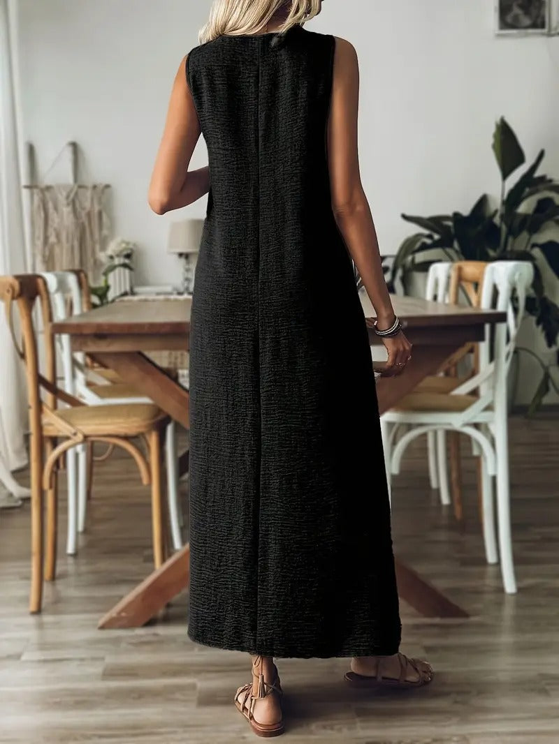 Leena™-Ärmelloses Maxikleid
