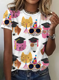 Weiß mit Katze
