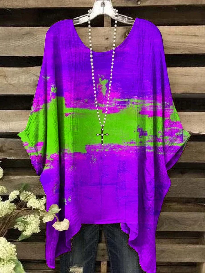 Solana™ – Kaftan-Top mit abstraktem Muster
