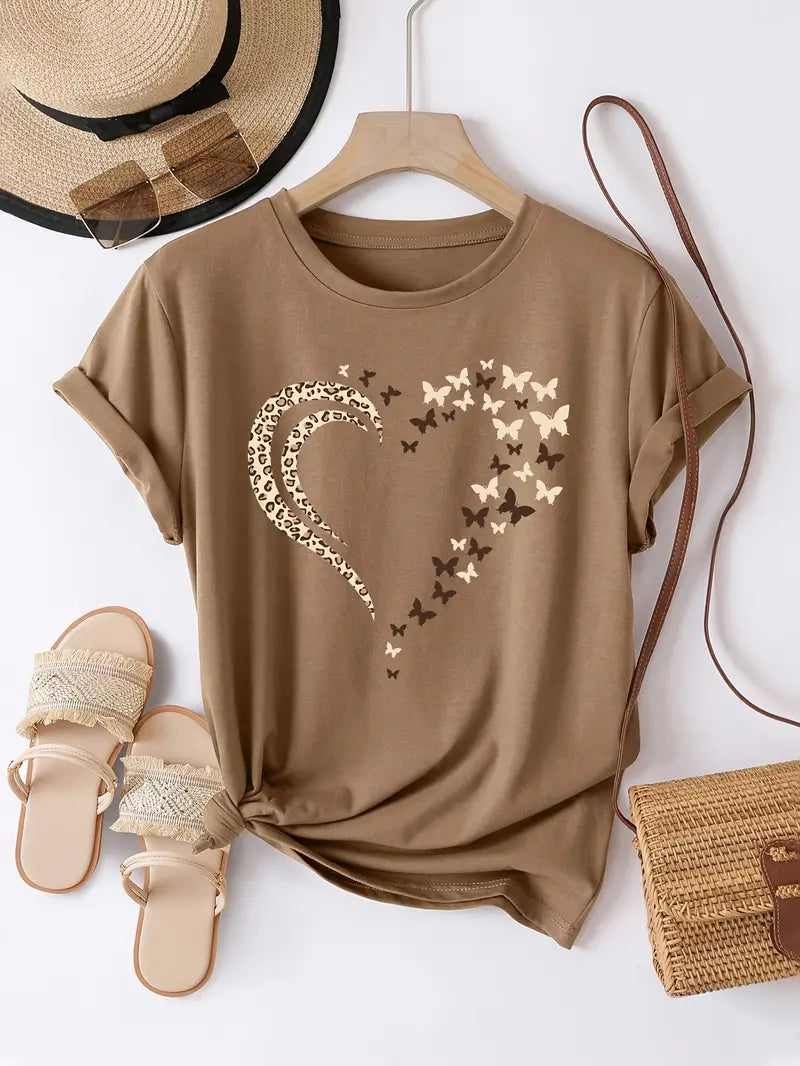 Maya™ – T-Shirt mit Herz-Grafik