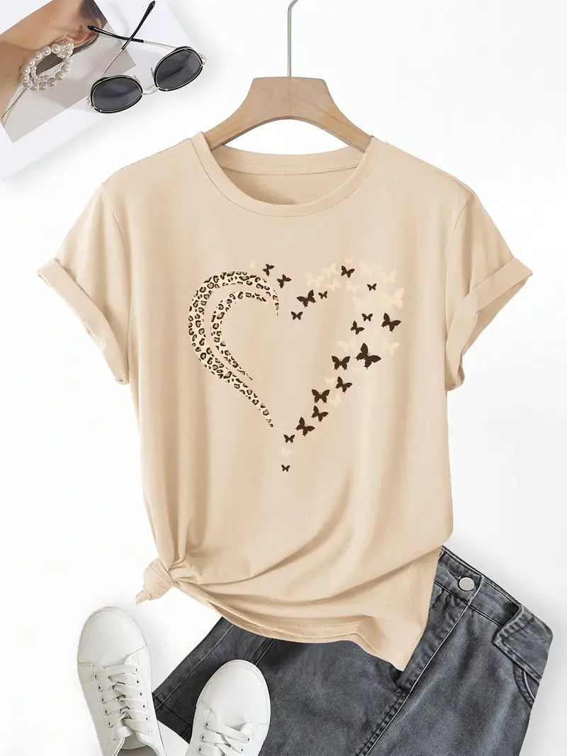 Maya™ – T-Shirt mit Herz-Grafik