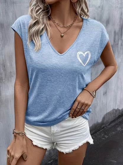 Freundliches Herz T-shirt | Gemeinsam gegen Brustkrebs