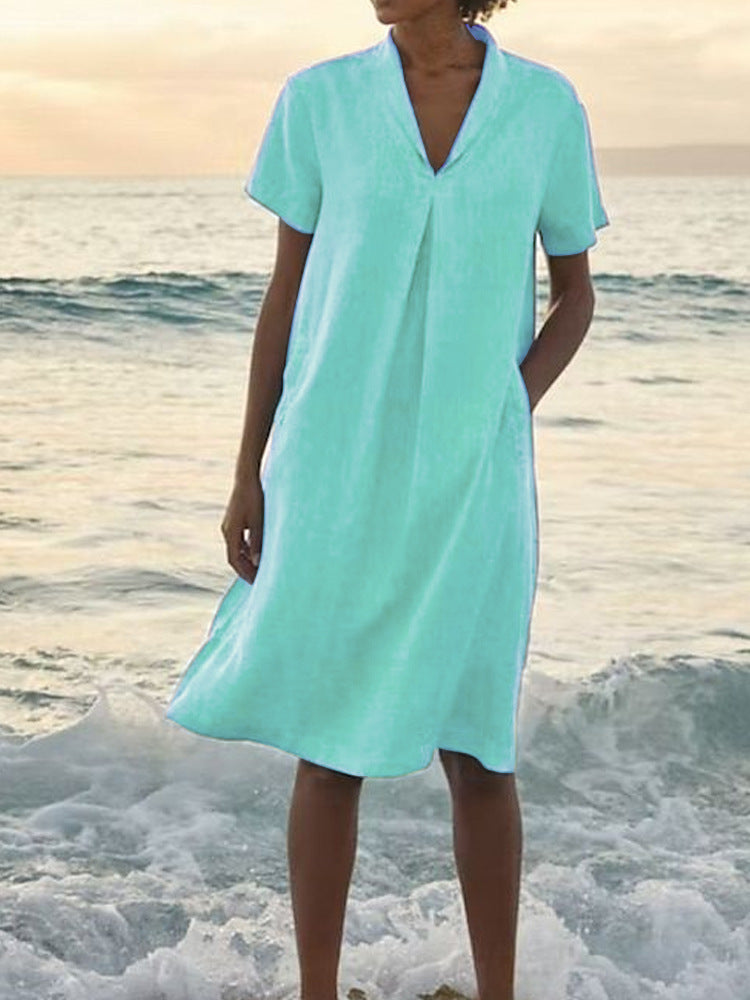 Bella™ - Sommerkleid mit V-Ausschnitt