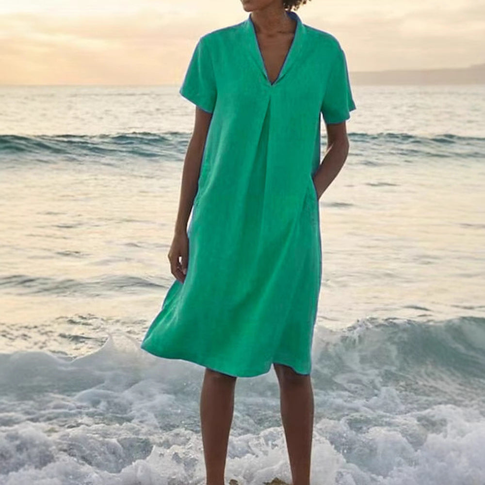 Bella™ - Sommerkleid mit V-Ausschnitt