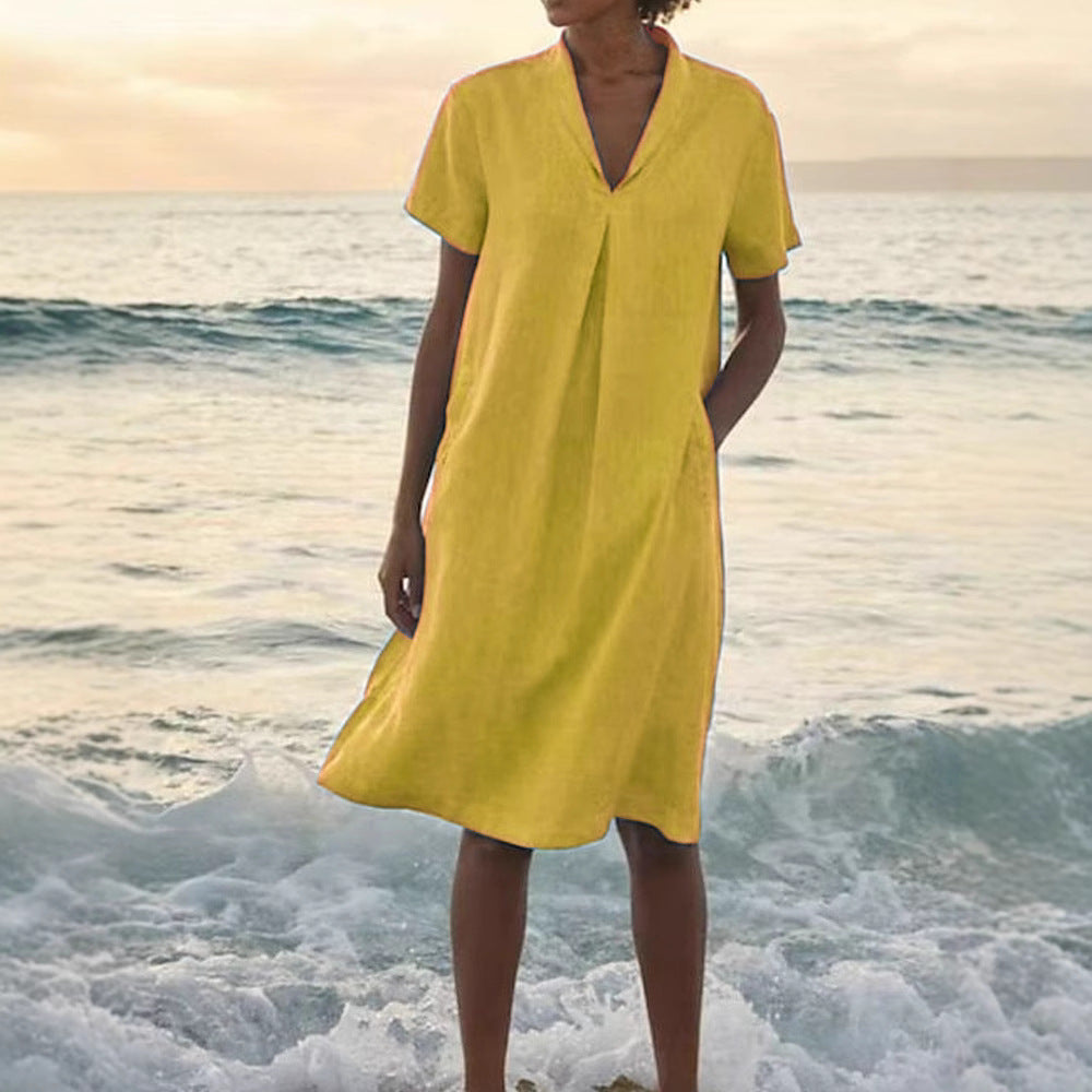 Bella™ - Sommerkleid mit V-Ausschnitt