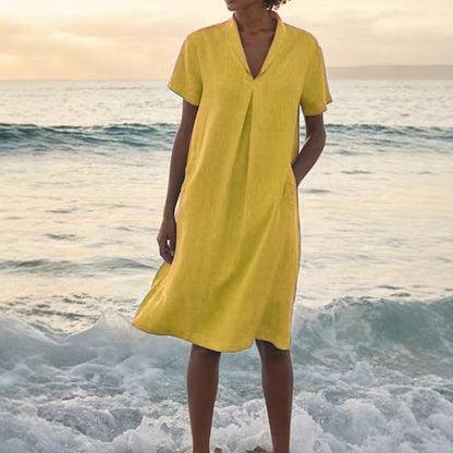 Bella™ - Sommerkleid mit V-Ausschnitt