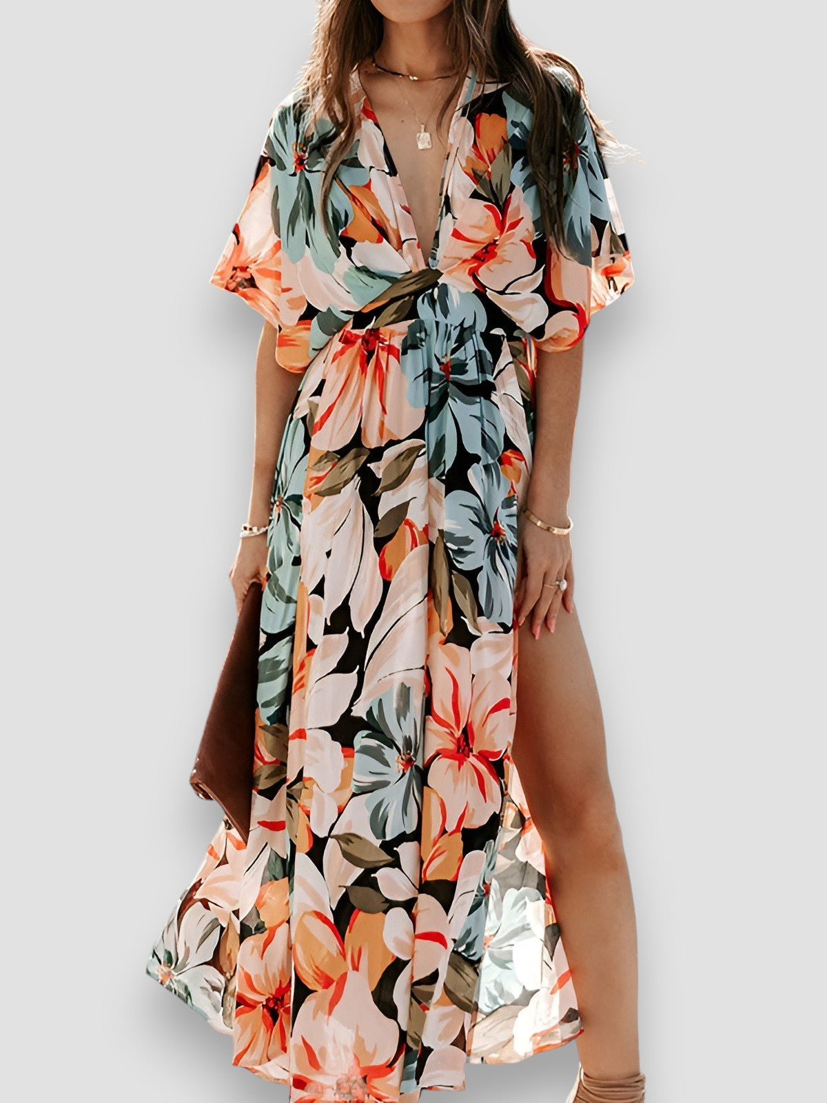Isla™ – Blumiges Maxikleid