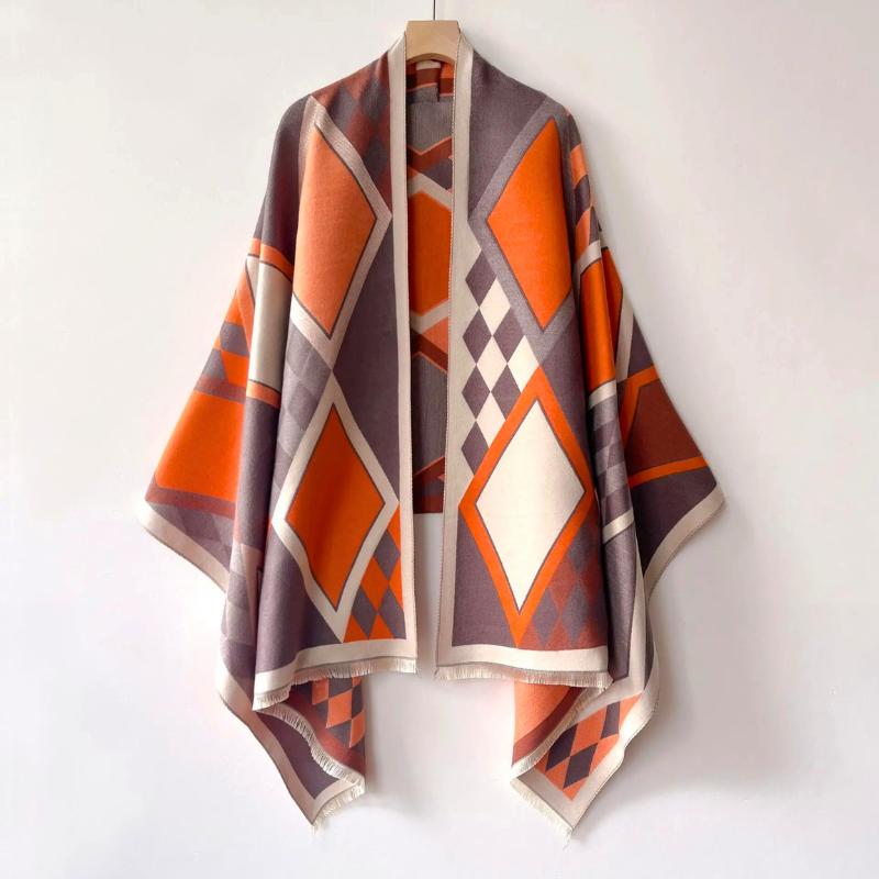 Elena™ – Geometrisches Strickschal