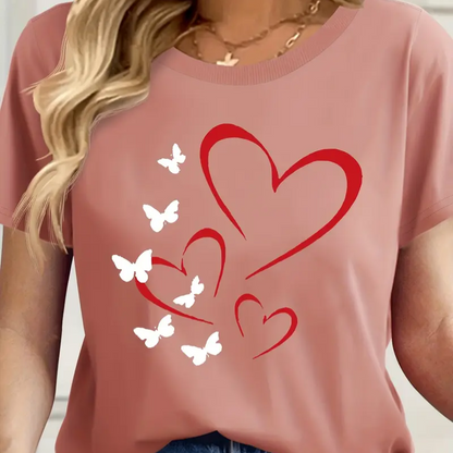 Schmetterlingsherzblüte T-Shirt | Gemeinsam gegen Diabetes