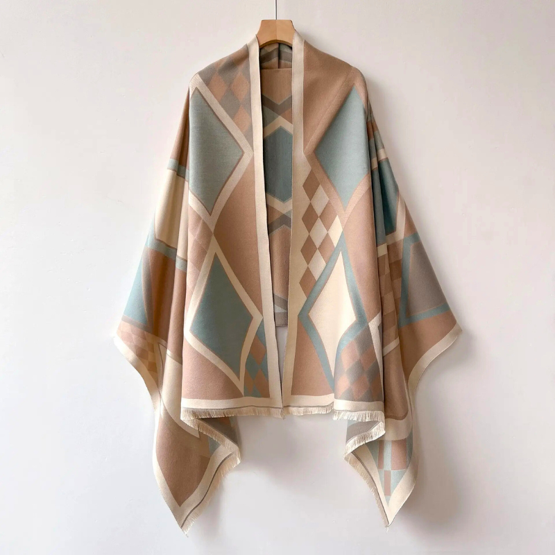 Elena™ – Geometrisches Strickschal