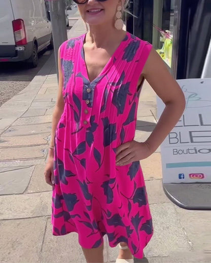 Emma™ - Geblümtes Knopfkleid