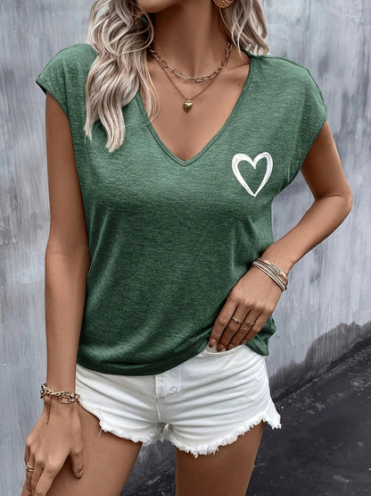 Freundliches Herz T-shirt | Gemeinsam gegen Brustkrebs