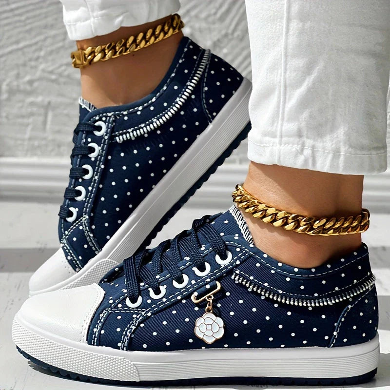 Lara™ – Damen-Sneaker aus Mesh mit Blumenmuster für die Freizeit