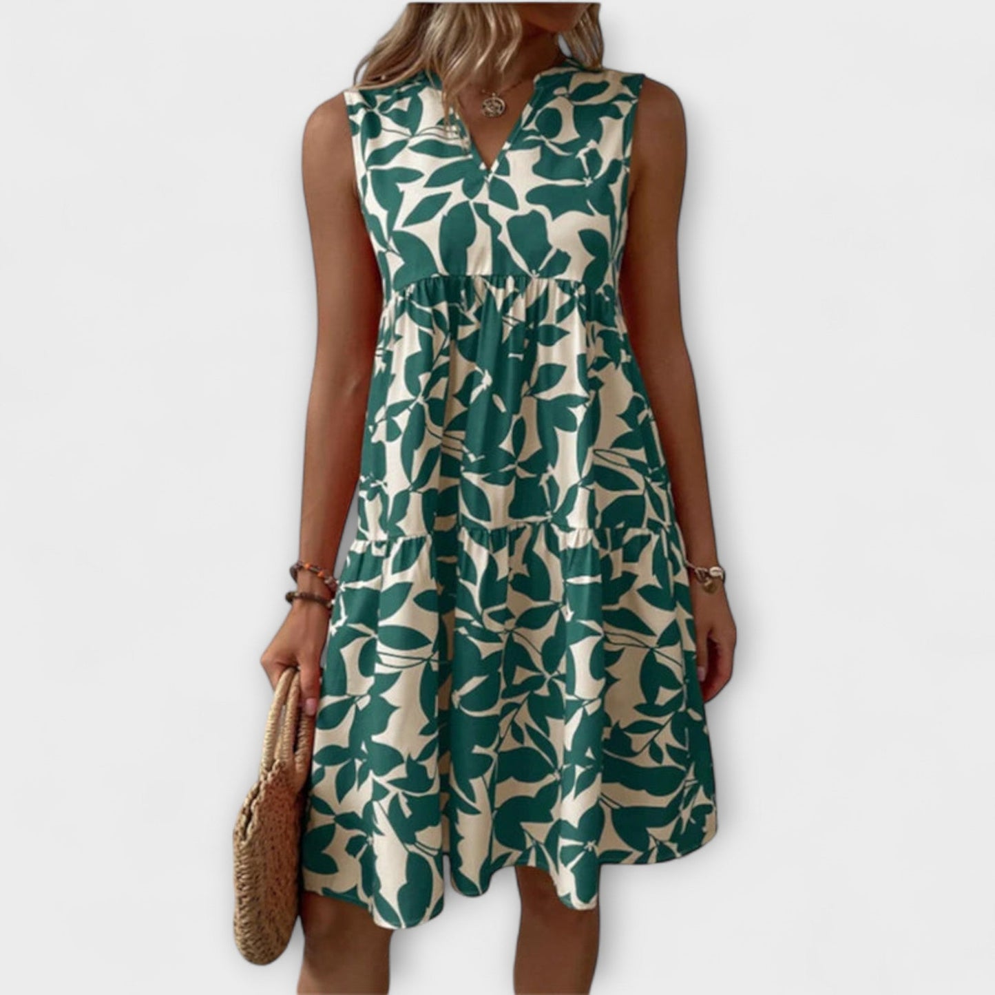 Leona™ – Ärmelloses Kleid mit Blumenmuster