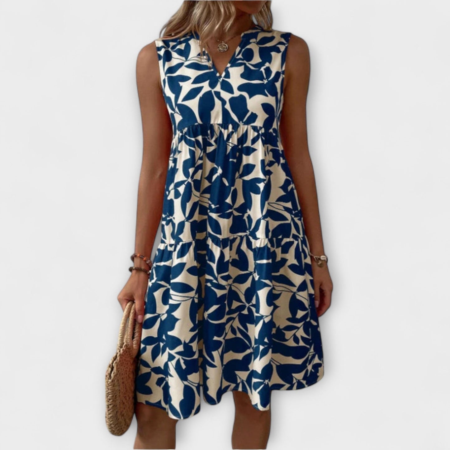 Leona™ – Ärmelloses Kleid mit Blumenmuster
