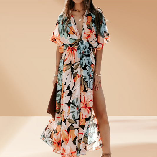 Isla™ – Blumiges Maxikleid