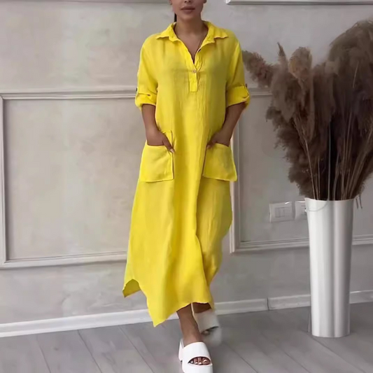 Siri™ - Langes Kleid mit Taschen