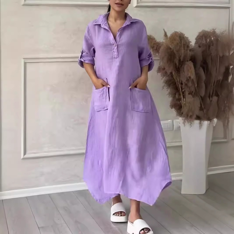 Siri™ - Langes Kleid mit Taschen
