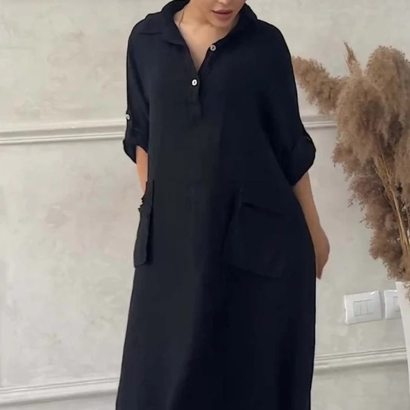 Siri™ - Langes Kleid mit Taschen