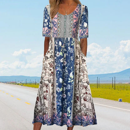 Greta™ – Boho Blumenkleid