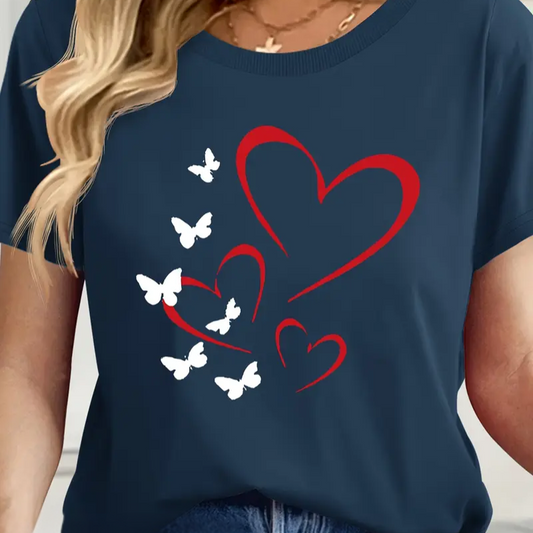 Schmetterlingsherzblüte T-Shirt | Gemeinsam gegen Diabetes