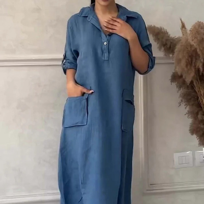 Siri™ - Langes Kleid mit Taschen