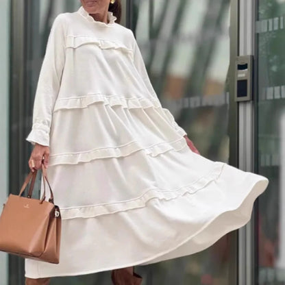 Betty™ - Gerafftes Rüschenkleid