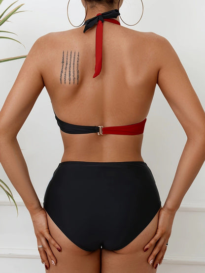 Gabriella™ – Bikini-Set mit Farbblock-Design für Damen