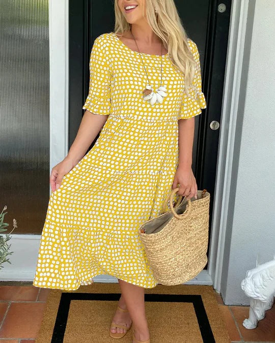 Mariam™ – Midikleid mit Rüschenärmeln