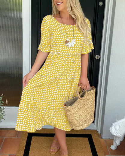 Mariam™ – Midikleid mit Rüschenärmeln