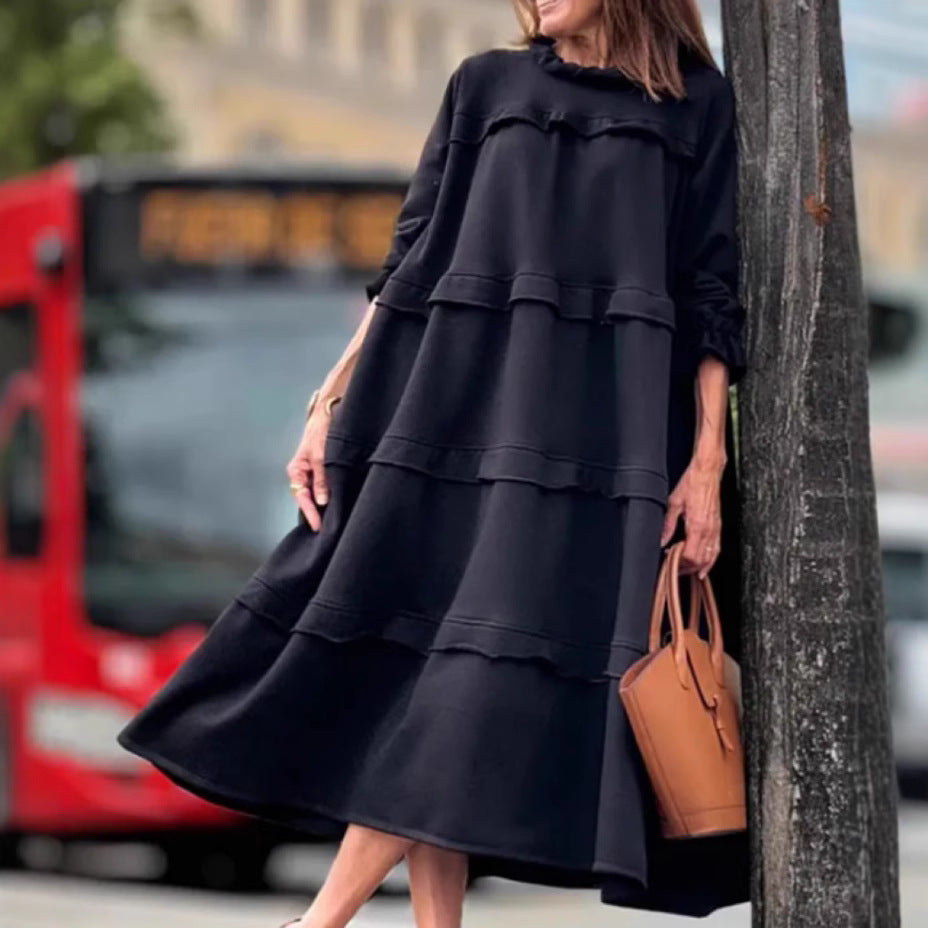 Betty™ - Gerafftes Rüschenkleid