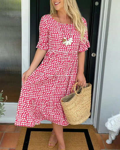 Mariam™ – Midikleid mit Rüschenärmeln