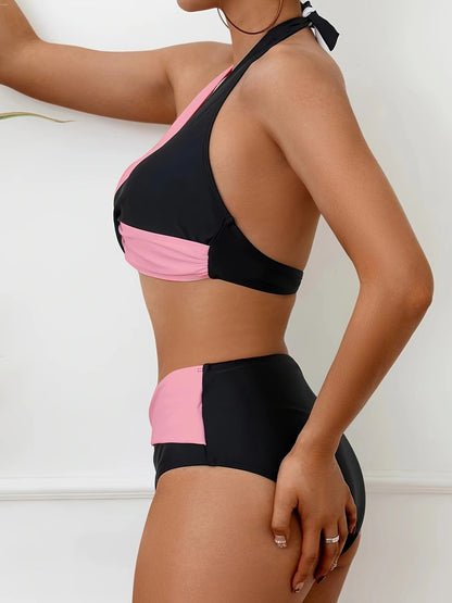 Gabriella™ – Bikini-Set mit Farbblock-Design für Damen