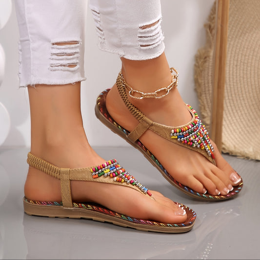 Maya™ - Perlenbesetzte Flip Flops
