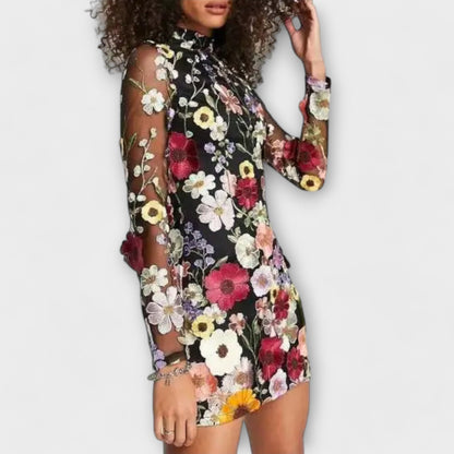 Sofie™ – Geblümtes Netzkleid