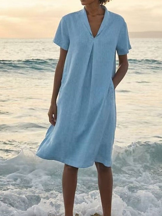 Bella™ - Sommerkleid mit V-Ausschnitt